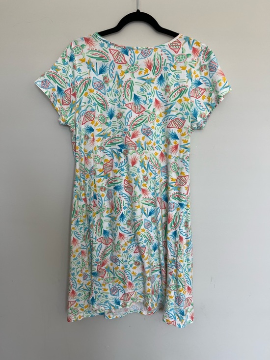 Fresh Produce Colorful Beach Print Cotton Dress Size L - Picture 2 of 5